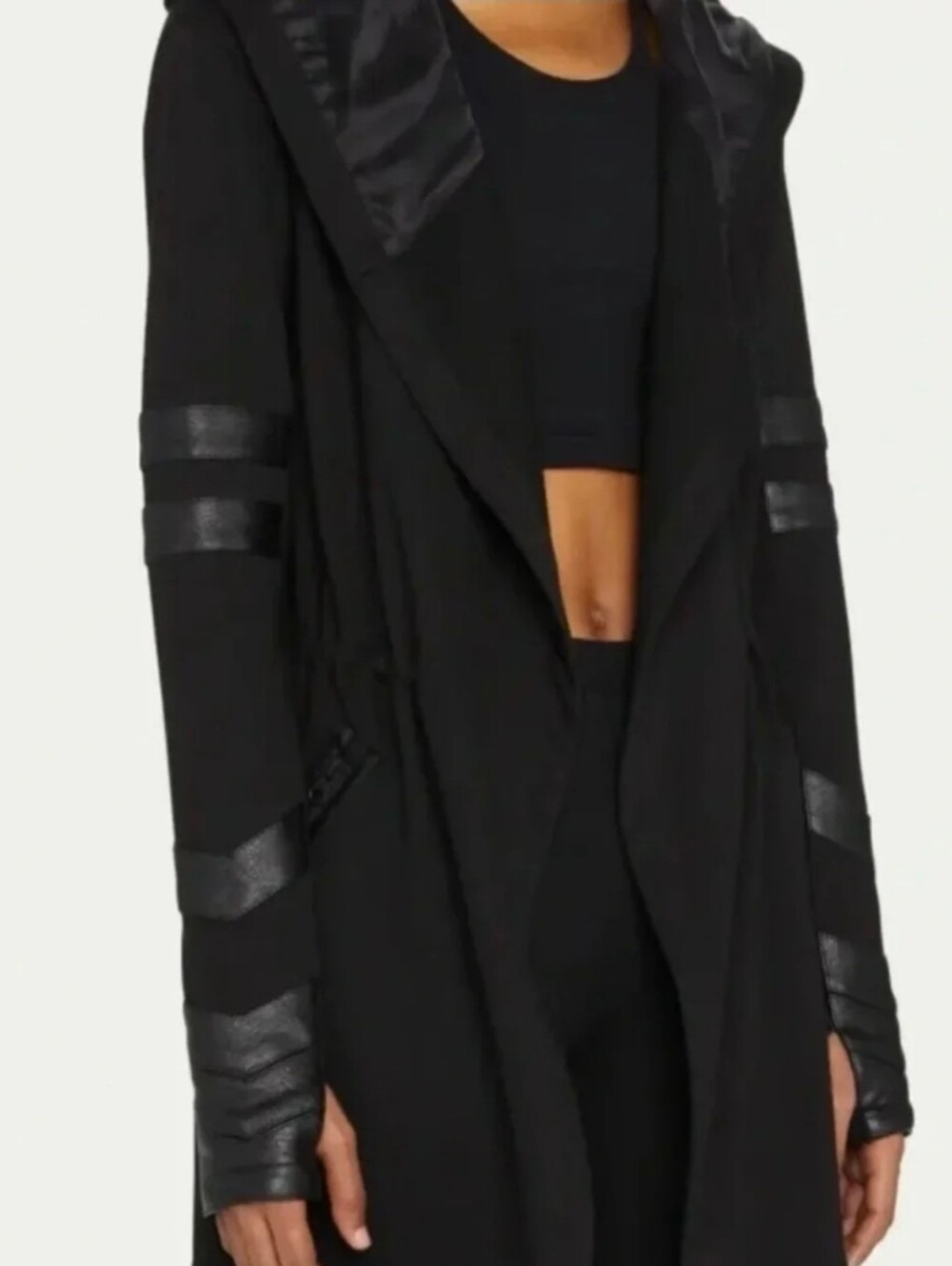 Blanc Noir Maitri Traveler Jacket in black